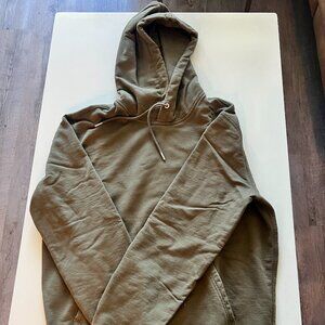 Men's Everlane French Terry Hoodie / Olive Green / Medium